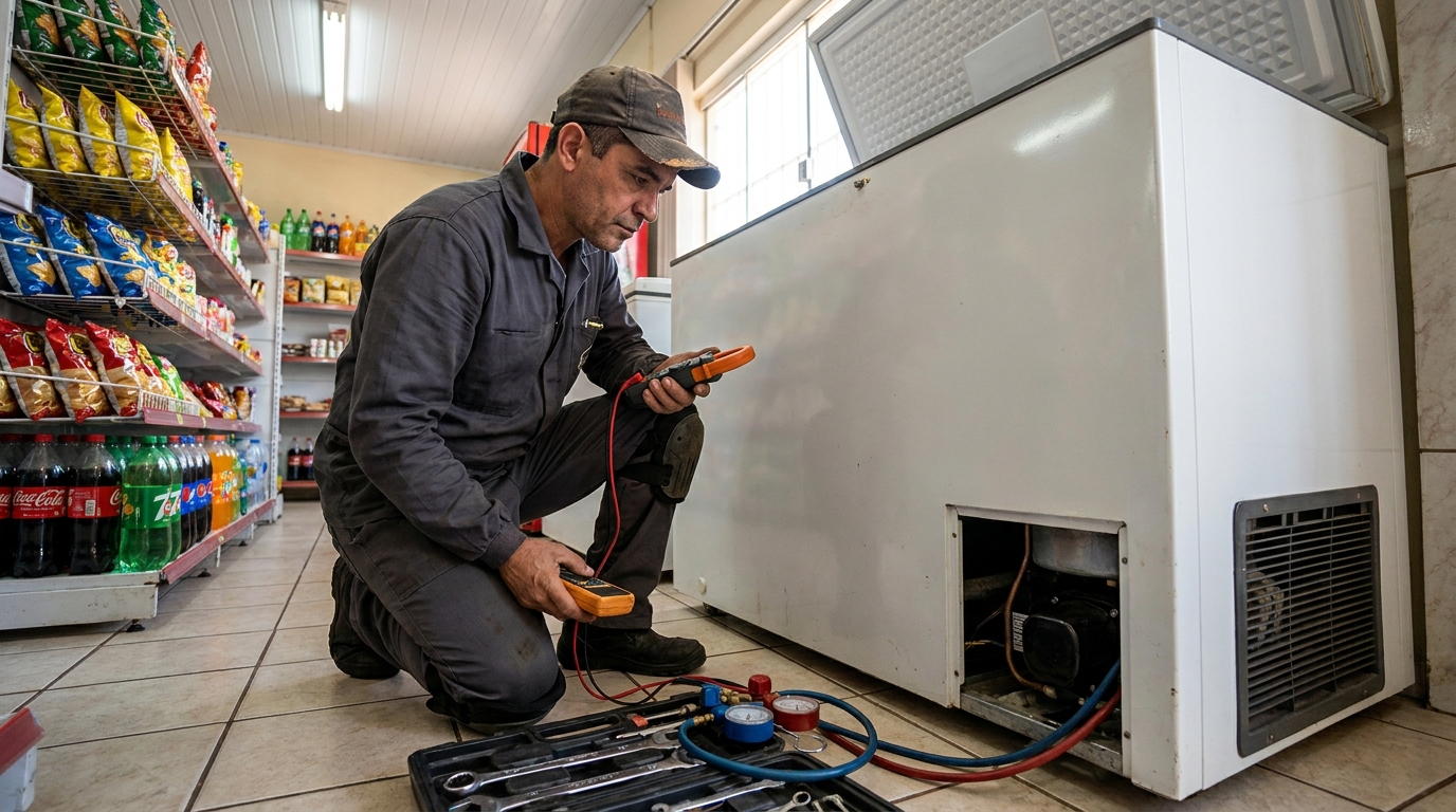 Conserto de placa eletrônica de freezer em Arruda, Recife‑PE